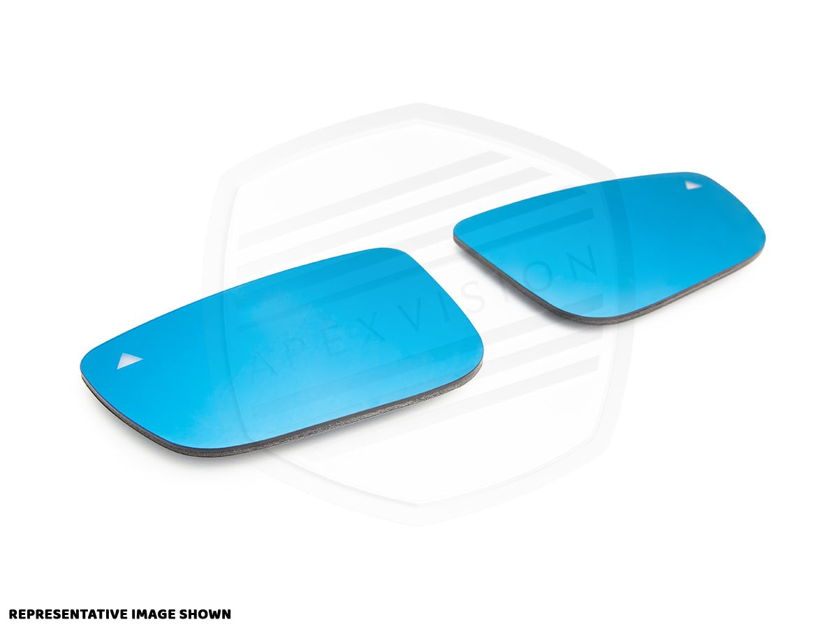 ApexVision Blue Tinted Side View Mirror Glass Set - Nissan R35 GTR - Graveyard Performance