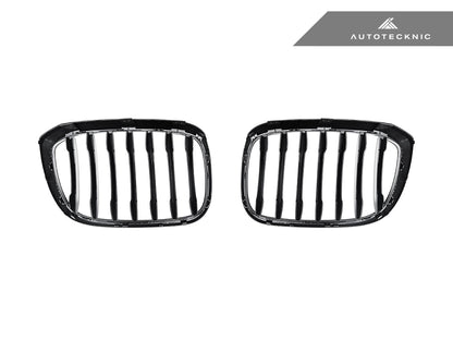 AutoTecknic Gloss Black Front Grille Set - G01 X3 | G02 X4 Pre-LCI - Graveyard Performance