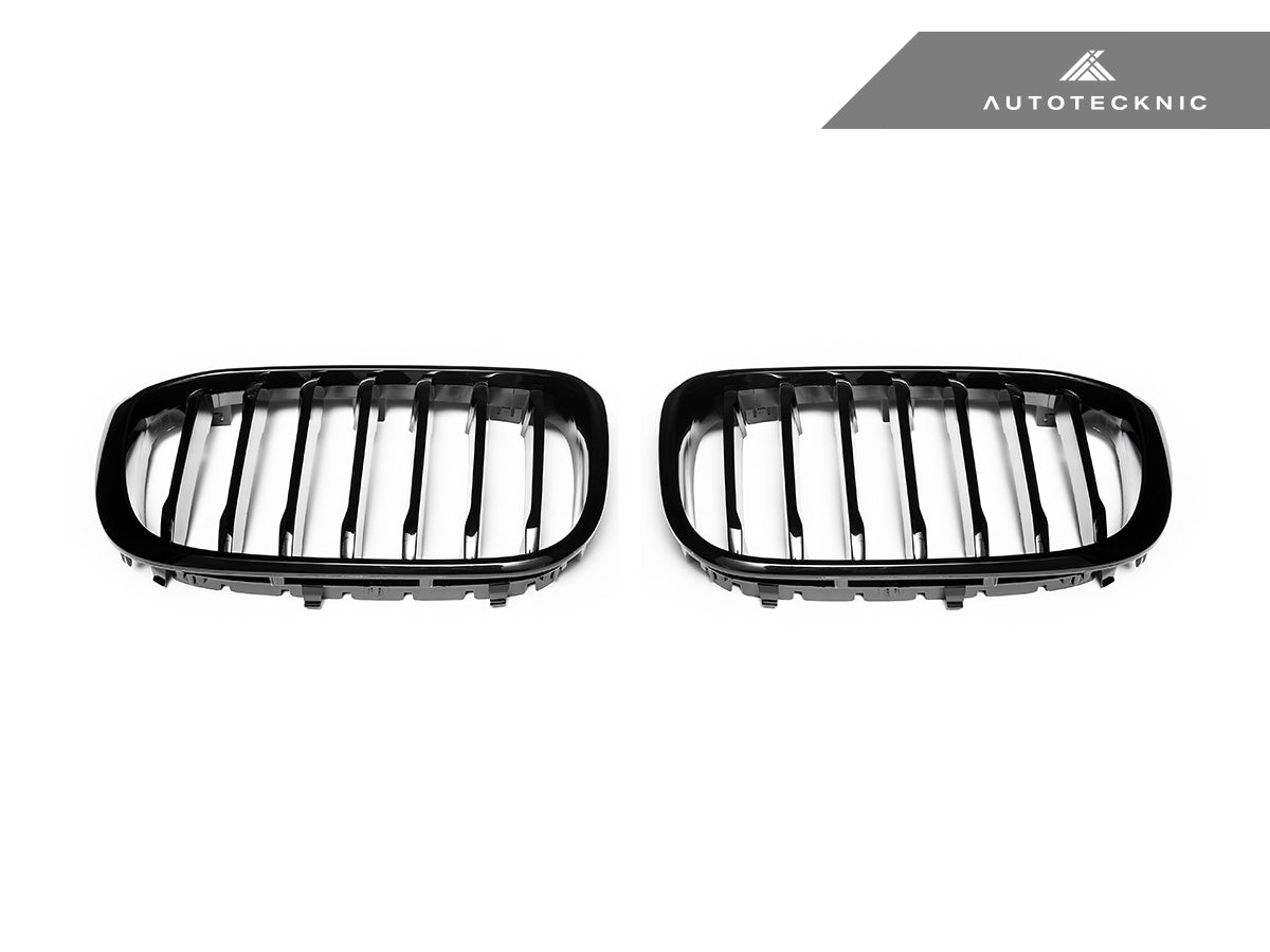 AutoTecknic Gloss Black Front Grille Set - G01 X3 | G02 X4 Pre-LCI - Graveyard Performance