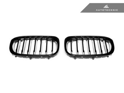 AutoTecknic Gloss Black Front Grille Set - G01 X3 | G02 X4 Pre-LCI - Graveyard Performance