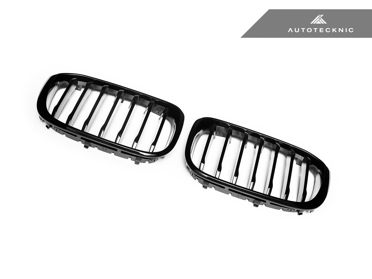 AutoTecknic Gloss Black Front Grille Set - G01 X3 | G02 X4 Pre-LCI - Graveyard Performance