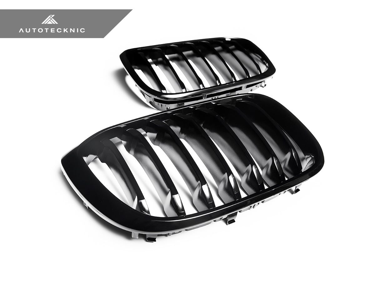 AutoTecknic Gloss Black Front Grille Set - G01 X3 | G02 X4 Pre-LCI - Graveyard Performance