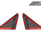 AutoTecknic Dry Carbon Side Mirror Wind Deflector Set - Porsche 992
