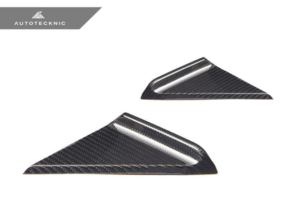 AutoTecknic Dry Carbon Side Mirror Wind Deflector Set - Porsche 992 - Graveyard Performance