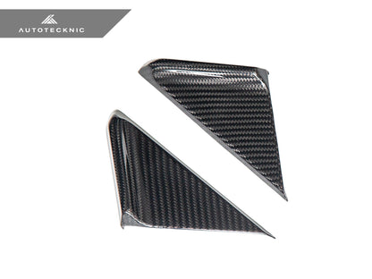 AutoTecknic Dry Carbon Side Mirror Wind Deflector Set - Porsche 992 - Graveyard Performance