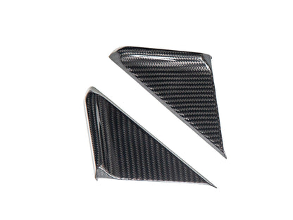 AutoTecknic Dry Carbon Side Mirror Wind Deflector Set - Porsche 992