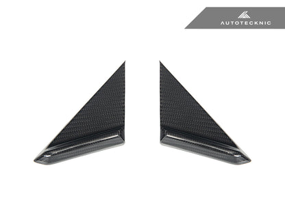 AutoTecknic Dry Carbon Side Mirror Wind Deflector Set - Porsche 992 - Graveyard Performance