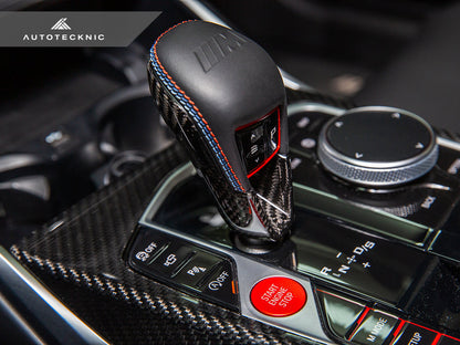 AutoTecknic Dry Carbon Gear Selector Cover - G8X M3/ M4 - Graveyard Performance