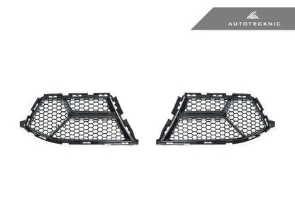 AutoTecknic Dry Carbon Corsa Front Bumper Lower Vent Set - G80 M3 | G82/ G83 M4 - Graveyard Performance