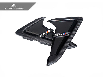 AutoTecknic Dry Carbon Gloss Black Fender Trim Set - F97 X3M | F98 X4M - Graveyard Performance