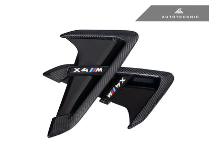 AutoTecknic Dry Carbon Gloss Black Fender Trim Set - F97 X3M | F98 X4M - Graveyard Performance
