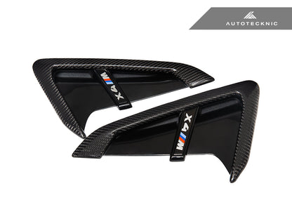 AutoTecknic Dry Carbon Gloss Black Fender Trim Set - F97 X3M | F98 X4M - Graveyard Performance
