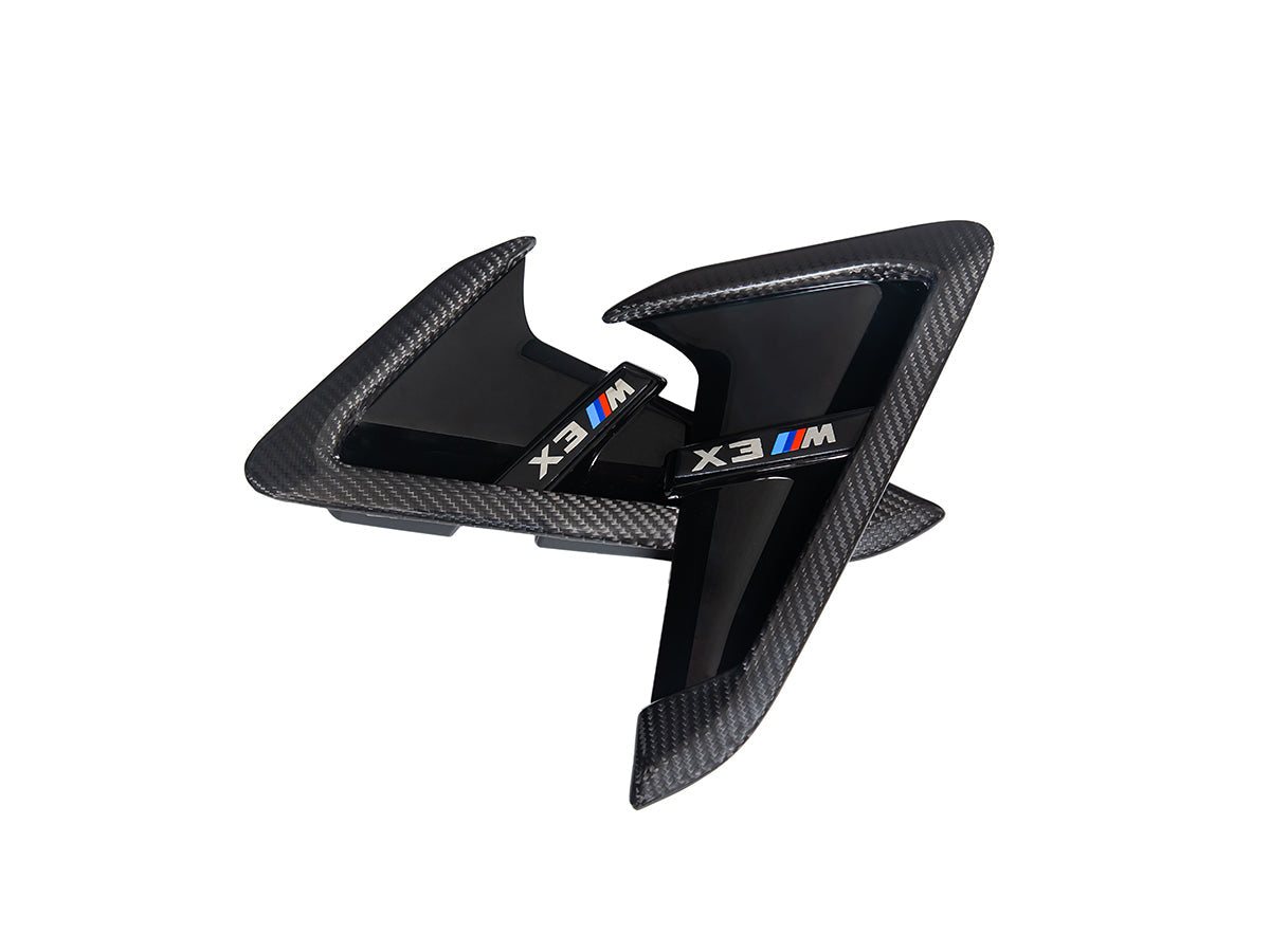 AutoTecknic Dry Carbon Gloss Black Fender Trim Set - F97 X3M | F98 X4M