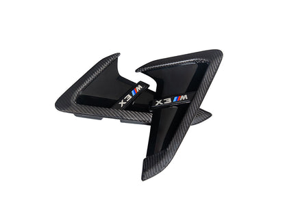 AutoTecknic Dry Carbon Gloss Black Fender Trim Set - F97 X3M | F98 X4M