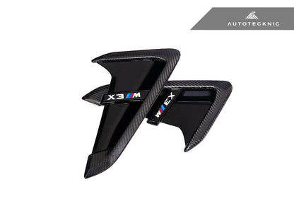 AutoTecknic Dry Carbon Gloss Black Fender Trim Set - F97 X3M | F98 X4M - Graveyard Performance