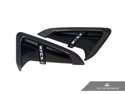 AutoTecknic Dry Carbon Gloss Black Fender Trim Set - F97 X3M | F98 X4M - Graveyard Performance