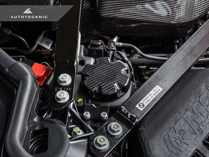 AutoTecknic Dry Carbon Coolant Expansion Tank Cap Cover - Graveyard Performance