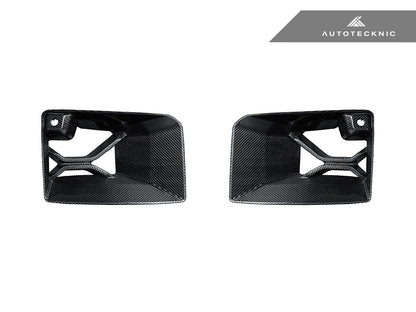 AutoTecknic Dry Carbon Podium Front Bumper Lower Vent Set - G87 M2 - Graveyard Performance