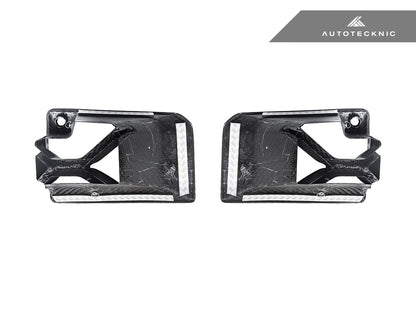 AutoTecknic Dry Carbon Podium Front Bumper Lower Vent Set - G87 M2 - Graveyard Performance