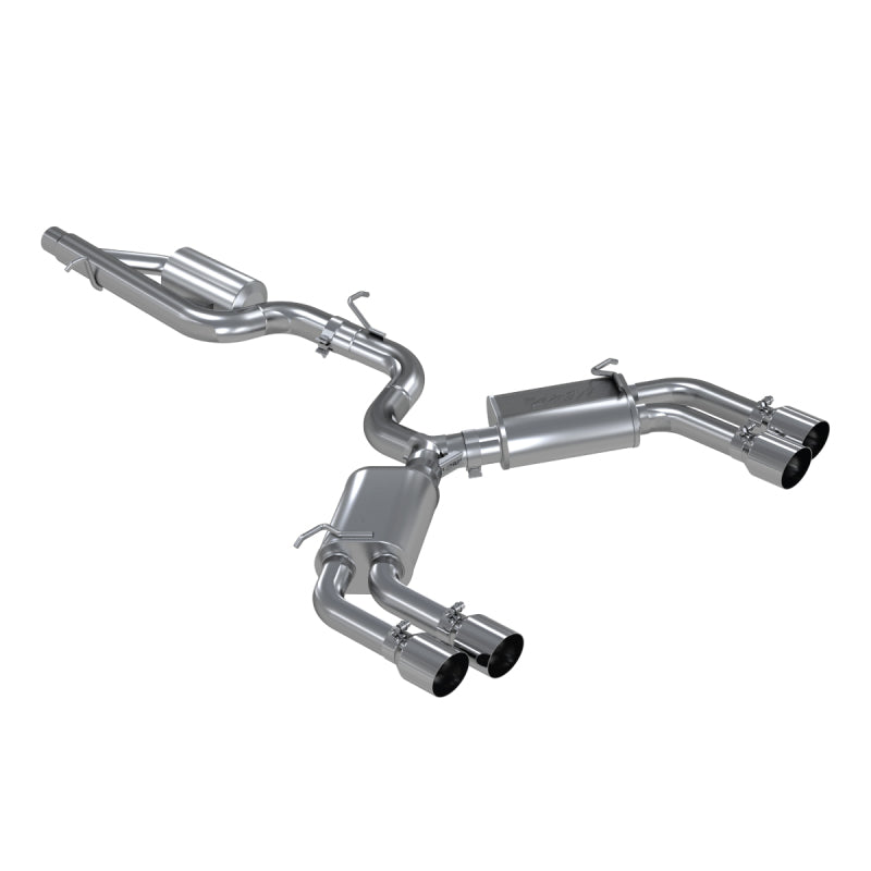 MBRP 15-18 Audi S3 304SS 3in Quad Split Rear Exit C/B System - Graveyard Performance