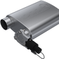QTP 3in Weld-On 304SS Screamer Muffler w/Bolt-On QTEC Electric Cutout