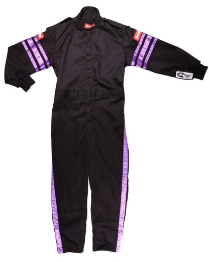 RaceQuip Purple Trim SFI-1 JR. Suit - Kids Small - Graveyard Performance