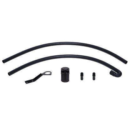 Mishimoto 07-10 BMW N54 Baffled Oil Catch Can Kit - Black (CCV Side) - Graveyard Performance