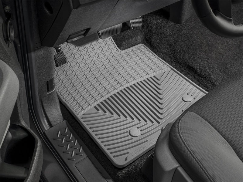 WeatherTech 05+ Volkswagen GLI Sedan Front Rubber Mats - Grey - Graveyard Performance