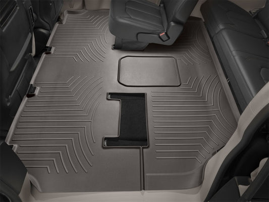 WeatherTech 2019+ Audi A4/S4/A5/S5 Rear (2nd Row) FloorLiners - Black (Sedan & Sportback) - Graveyard Performance
