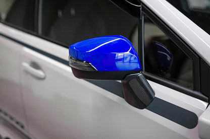 OLM OE Style Mirror Cover with Turn Signal Cutout (Lapis Blue) - 2015+ WRX / STI / 15-17 Crosstrek - Graveyard Performance