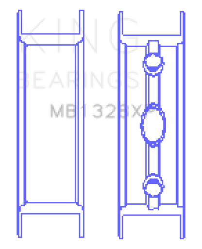 King Engine Bearings Gm Vortec /Ls-Series Gen Iii Iv (Size STDX) Main Bearing Set - Graveyard Performance