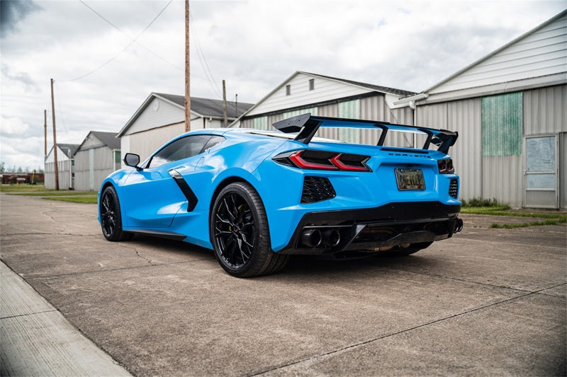 Corsa 2020-2025 Chevrolet Corvette C8 RWD 3in Valved Cat-Back Delete w/ NPP w/4.5in CF Black PVDTips - Graveyard Performance