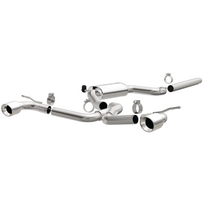 MagnaFlow SYS C/B Dual Split Rear Exit 4in Polished Tips 2015 VW GTI 2.0L Turbo - Graveyard Performance