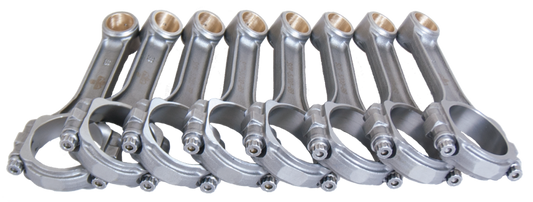 Eagle Chevrolet SB 5.700in 5.700in 5140 Steel 3/8in ARP8740 Bolts I-Beam Connecting Rods - Set of 8