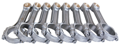 Eagle Chevrolet SB 5.700in 5.700in 5140 Steel 3/8in ARP8740 Bolts I-Beam Connecting Rods - Set of 8 - Graveyard Performance