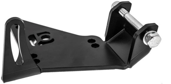 Innovative N/A H-Series Black Steel H22 Alternator Relocation Bracket - Graveyard Performance