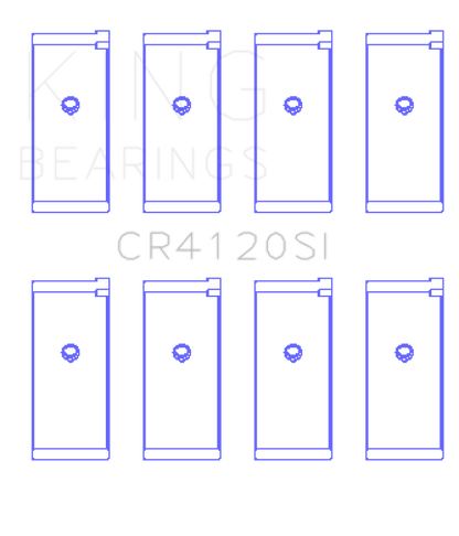 King Engine Bearings Mitsubishi 4G63/64 DOHC (Size +1.0mm) Connecting Rod Bearing Set - Graveyard Performance