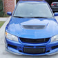 JDMuscle Tanso Carbon Fiber RA Style Front Lip for 2005-2007 Mitsubishi Evolution 9