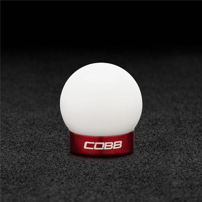 Cobb Ford Mustang Shift Knob White with Red Base