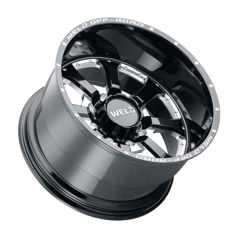 Weld Off-Road W125 20X9 Granada Eight 8X165.1 ET00 BS5.00 Gloss Black MIL 125.1 - Graveyard Performance