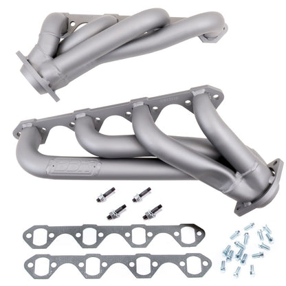 BBK 79-93 Mustang 351 Swap Shorty Unequal Length Exhaust Headers - 1-5/8 Titanium Ceramic - Graveyard Performance