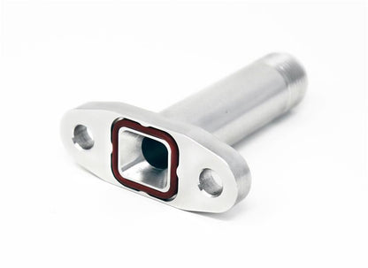 Torque Solution Extended Port Matched Oil Drain Flange: -10AN for T3/T4 PTE / Turbonetics - Graveyard Performance