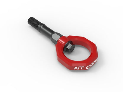 AFE 20-24 Chevrolet C8 Corvette Rear Tow Hook - Red - Graveyard Performance