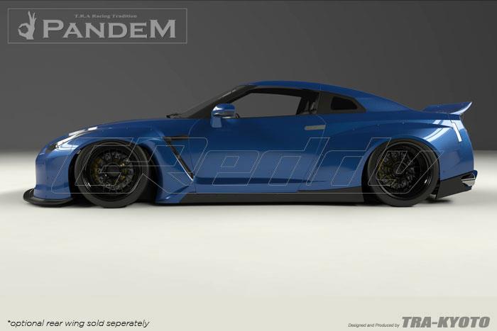 GReddy Nissan GTR R35 Version 2 Pandem X Rocket Bunny Rear Under Diffuser - Graveyard Performance