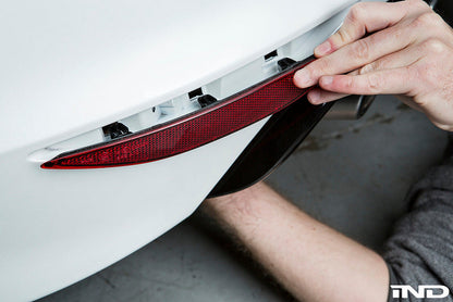 Acexxon MK7 Golf R Rear Reflector Insert Set - Diagonal Slat