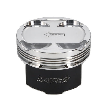 Manley 93-98 Toyota Supra Turbo (2JZGTE) 86.5mm +.5mm Oversized Bore 8.5:1 Dish Piston Set with Ring - Graveyard Performance