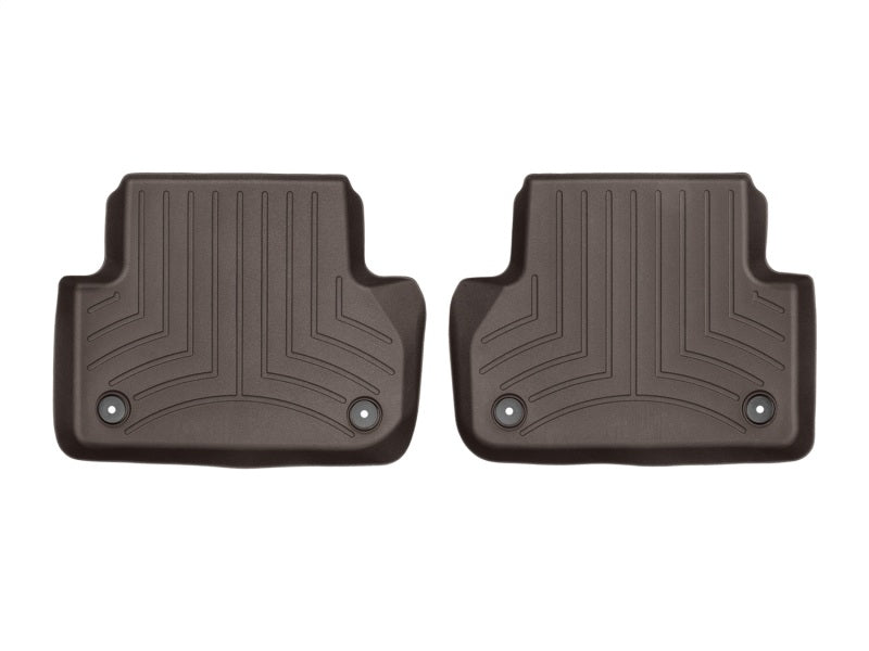 WeatherTech 2017+ Audi A4 Rear FloorLiner - Cocoa - Graveyard Performance