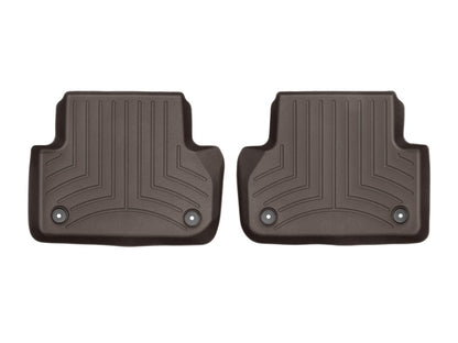 WeatherTech 2017+ Audi A4 Rear FloorLiner - Cocoa - Graveyard Performance