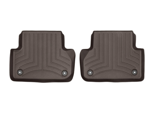 WeatherTech 2017+ Audi A4 Rear FloorLiner - Cocoa - Graveyard Performance