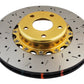 DBA 02-10 WRX / 13+ FR-S / 13+ BRZ Premium Front Drilled & Slotted 5000 Series Rotor w/ Gold Hat